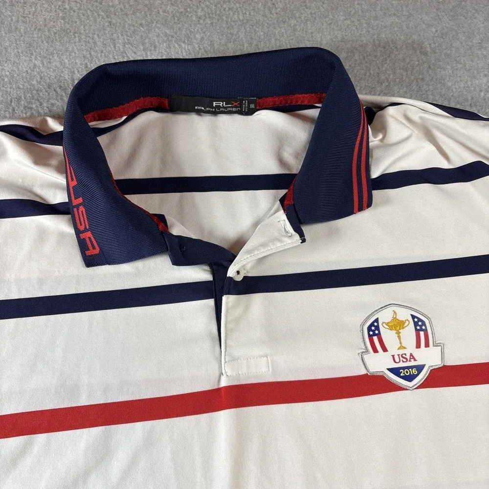 Ralph Lauren RLX Golf Polo (Lot Of 2) Sz XXL Men's USA 2016, 2020 Striped